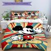 3pcs Mickey Mouse Printed Bedding Set, Breathable And Soft, Machine Washable, Christmas Gift, Suitable for Bedroom Decoration, 116