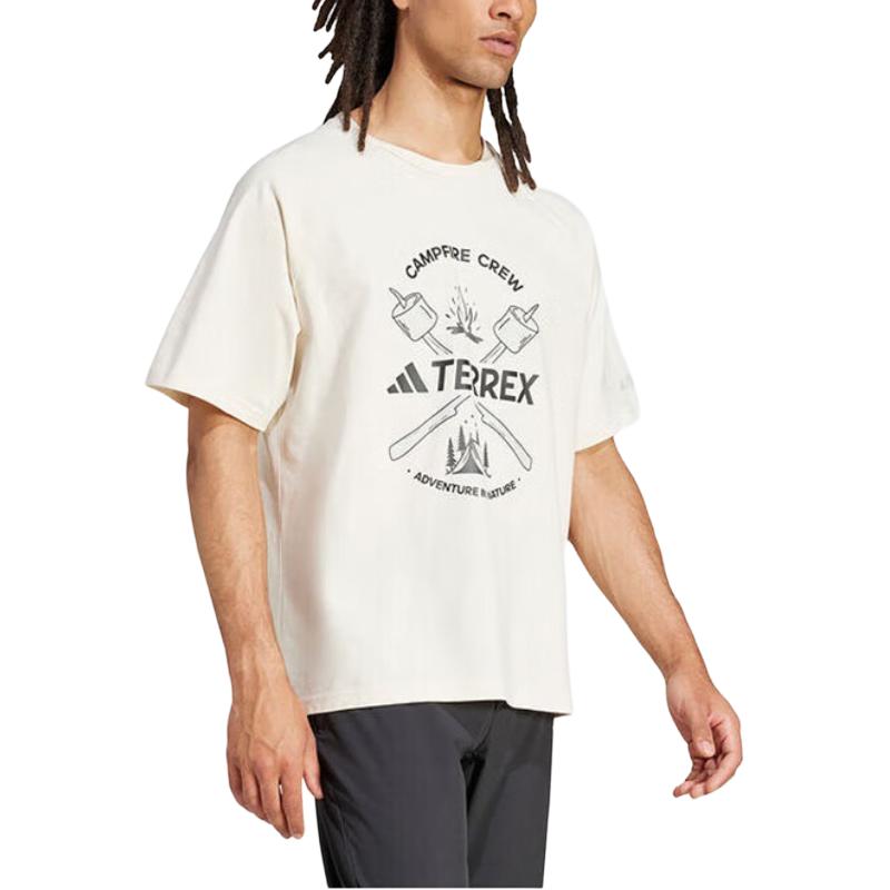 Adidas Terre SS25 T Shirt Men's Ecru JI8317