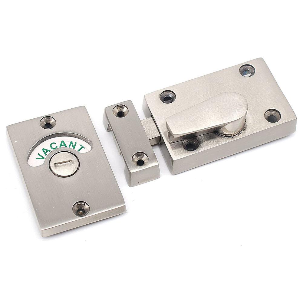 

Bathroom Indicator Lock None Satin Nickel Vacant Engaged Gold Polished Chrome Privacy Satin Brass 1PCS Door Lock