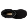 New UGG Classic Short Zipper Tape Logo Boot 'Black' Women's 1144035-BLK