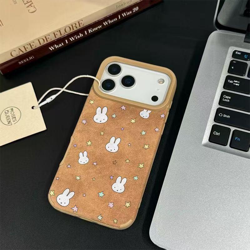 

Star MF Rabbit Lambskin Phone Case for Apple 17/16/14 Pro/15 Pro Max/13/12 16