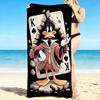 1Pc Cards Beach Towel, Quick Dry, Multi-Use for Beach Pool Gym Yoga Home Travel, Christmas, Halloween, Xmas Gift M929339