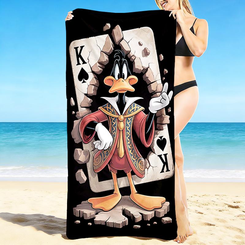 1Pc Cards Beach Towel, Quick Dry, Multi-Use for Beach Pool Gym Yoga Home Travel, Christmas, Halloween, Xmas Gift M929339