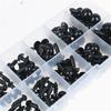 100Pcs 6-12mm Plastic Safety Toy Eyes For Bear Doll Animal Puppets Crafts