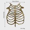 Gothic Style Skeleton Harness PU Skeleton Costume Accessory Creative Cosplay Costume Prop  Party