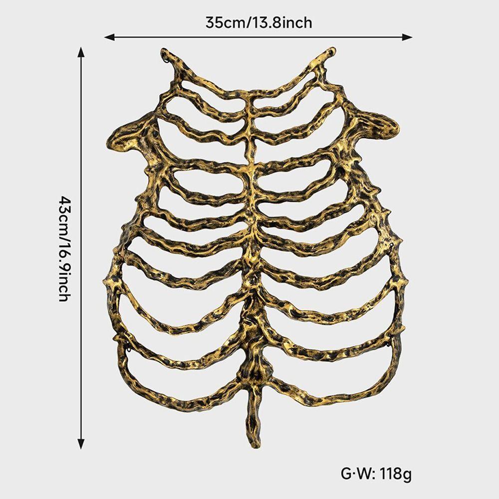 Gothic Style Skeleton Harness PU Skeleton Costume Accessory Creative Cosplay Costume Prop  Party
