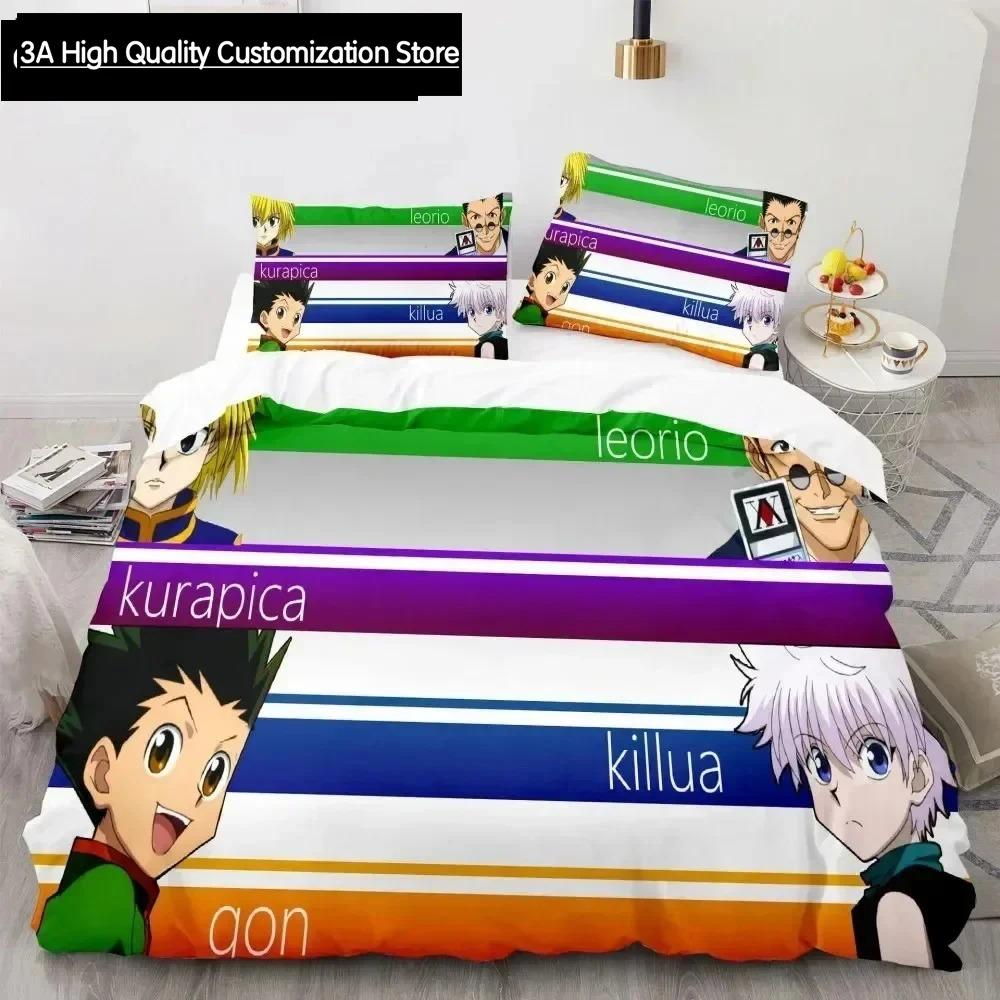 Hunter X Hunter 3D Print Duvet Cover Set Bedding Set Japanese Anime Twin Queen King Quilt Cover Pillowcases Home Decor