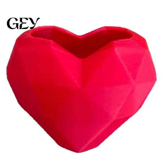 Vaso da Fiori a Forma Divertente Vaso Geometrico a Forma di Cuore, Decorativo per Interni Succulente Carine Esterno, Fioriera Creativa a Forma di Cuore Casa Giardino Balcone