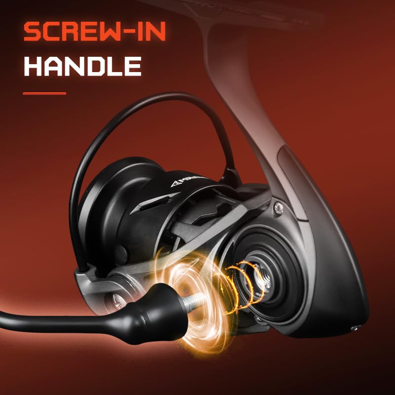 Mavllos SCYLLA II 122g Lightweight Spinning Reel Carbon Gear 4kg Drag 1000 1000S Sizes Dedicated To Micro Trout and Bass Finesse Frame, 5.21 Ratio,