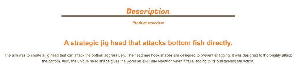 Sale Jungle Gym J300 Jig Head Sleeper 2.5 Grams Hook Size 5 (0612)