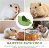 Hamster Bathtub Small Animal Sand Bath Container Food Bowl Guinea Pig Bath Holder Washable Hide Hamster Pet Cooling Tub Ceramics