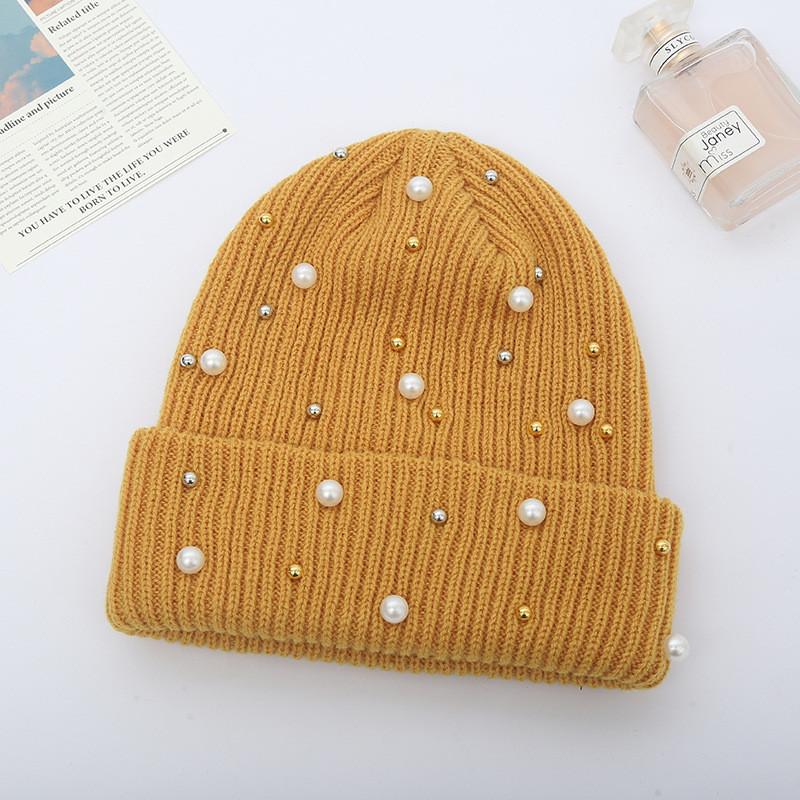 Knit Hat For Women Winter Pure Acrylic No Brim Beanie With Warmth And Sun Protection