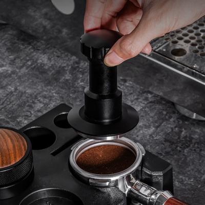Adjustable Spring Loaded Coffee Tamper 58.35mm 53mm 51mm Stainless Steel Coffee Impact Tamper Constant Pressure Ripple Base