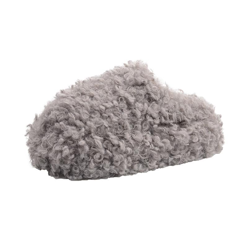Fashion Flats Fluffy Slippers Women Fashion Cozy Soft Shoes 2025 Winter New Casual Woman Shoes Designer Classical Zapatillas De Mujer