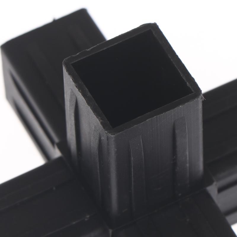 2/6/8/10/20Pcs Hexagonal 6 Through Plastic Fittings Abs Plastic Angle 22Mm Cross Square Pipe Fittings Pipe Angle Code