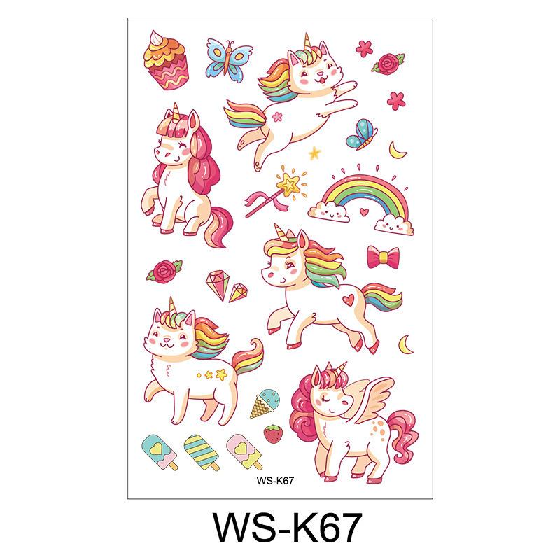 Cross Border Children's Cartoon Tattoo Stickers Space Dinosaur Boy Girl Cute Temporary Waterproof