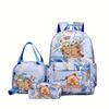 Mochila Escolar Infantil Desenho Animado Fofa Mochila de Grande Capacidade Leve Impermeável Mochila para Aluno do Ensino Fundamental