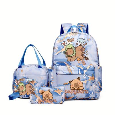 Mochila Escolar Infantil Dibujos Animados Linda Mochila de Gran Capacidad Ligera Impermeable Mochila para Estudiante de Secundaria