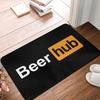 Creative Beer O'Clock Digital Design Door Mat Small Carpet, Anti-slip Entrance Rug for Beer Lovers, Unique Home Decoration