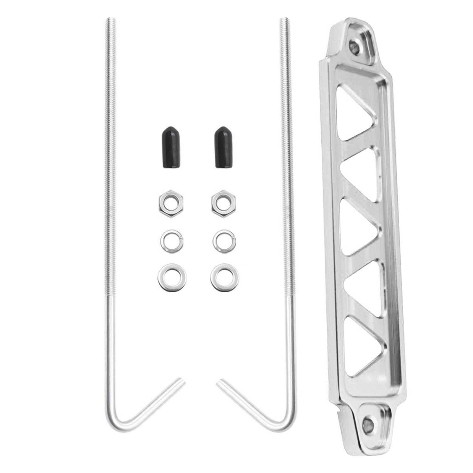 

Easy to Use Battery Mount Battery Fixing Device Battery Mounting Solution Battery Brackets set for Car Battery Lock серебряный