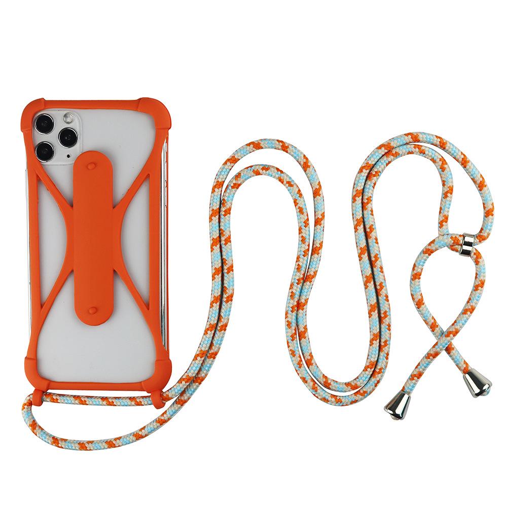 Universelle Umhängetasche aus Silikon mit Lanyard und Fallschutz an vier Ecken