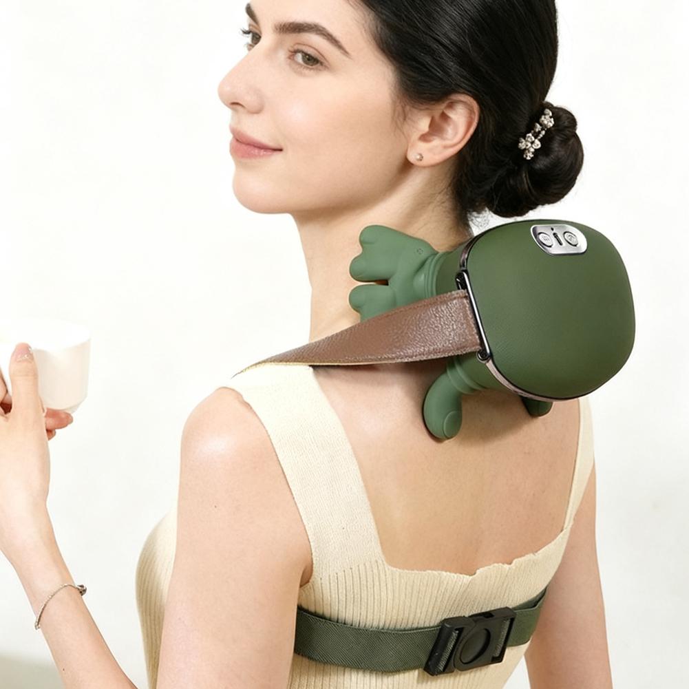 Electric Neck And Shoulder Muscle Massager Wireless Shoulder And Back Kneading Massage Shawl Neck Masajeador Relax Pain Relief