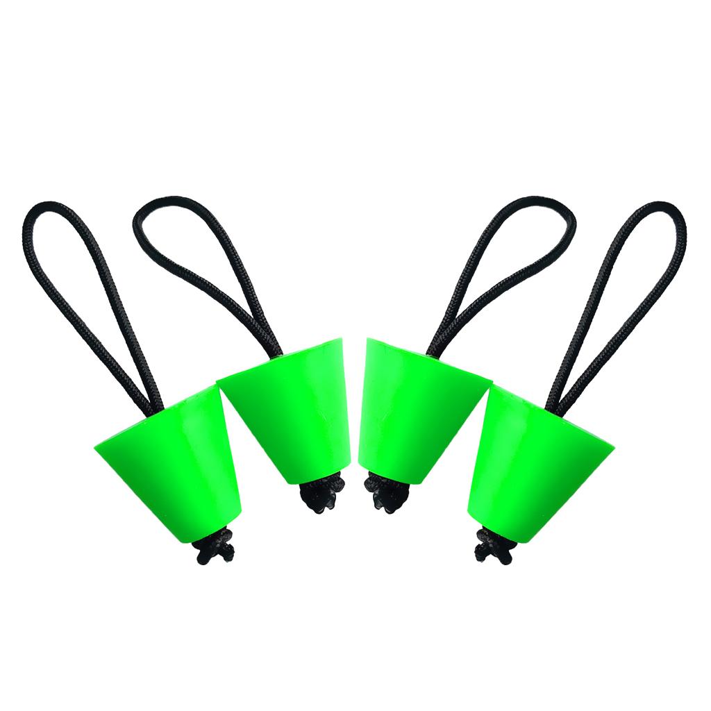 8 Pieces Green Rubber Universal Kayak Scupper Drain Holes Stopper Bung