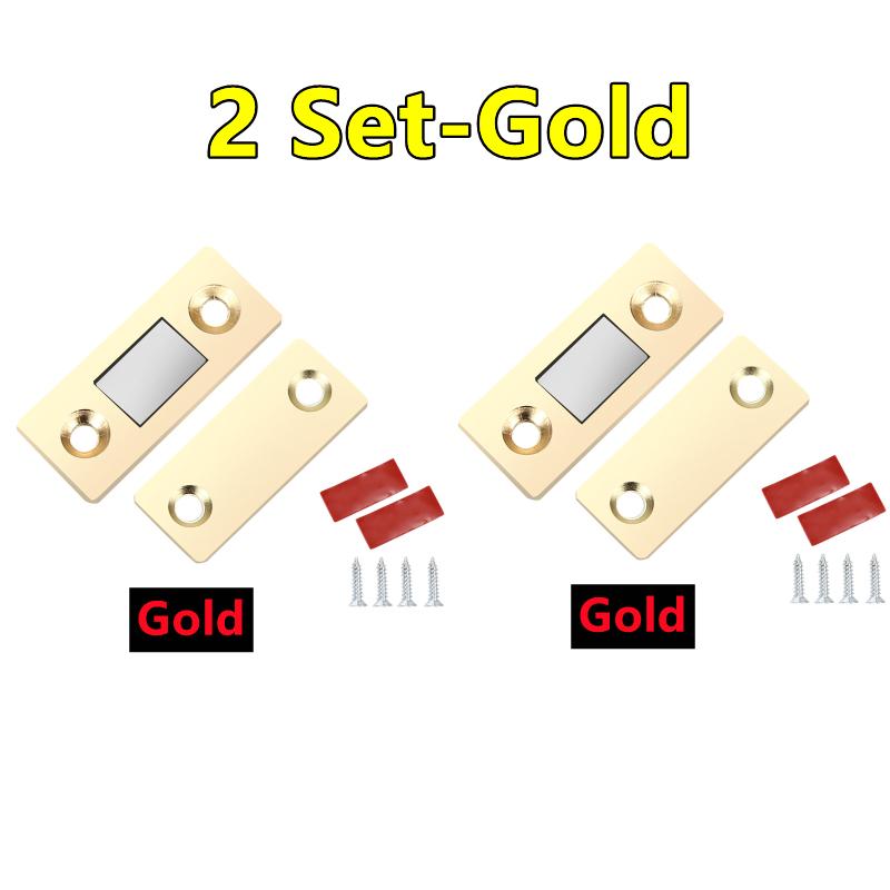 6-1Set Strong Magnetic Cabinet Catches Ultra-Thin Door Magnets Stops Invisible Adhesive Drawer Magnet Catch for Kitchen Closer