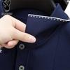 PLAYBOY Men's Ice Silk Knitted Polo Shirt