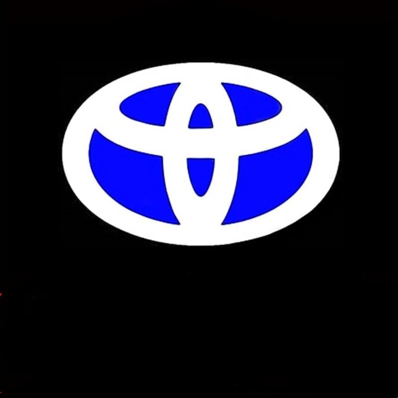 

For TOYOTA Prado Rize MARK X Highlander Camry Corolla AVALON Prius LED Car Welcome Door Light Bulbs Ghost Shadow Lamp Accessorie 2pcs
