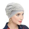 Breathable Chemo Headwear Elastic Beanie Hats Trendy Hijab Cap  for Women