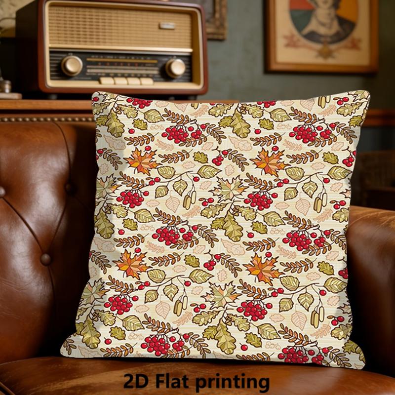 1ks povlak na polštář s potiskem dýní, polyester, bytový dekor, povlak na polštář do auta, potah na polštář na pohovku, bytový dekor 45x45cm