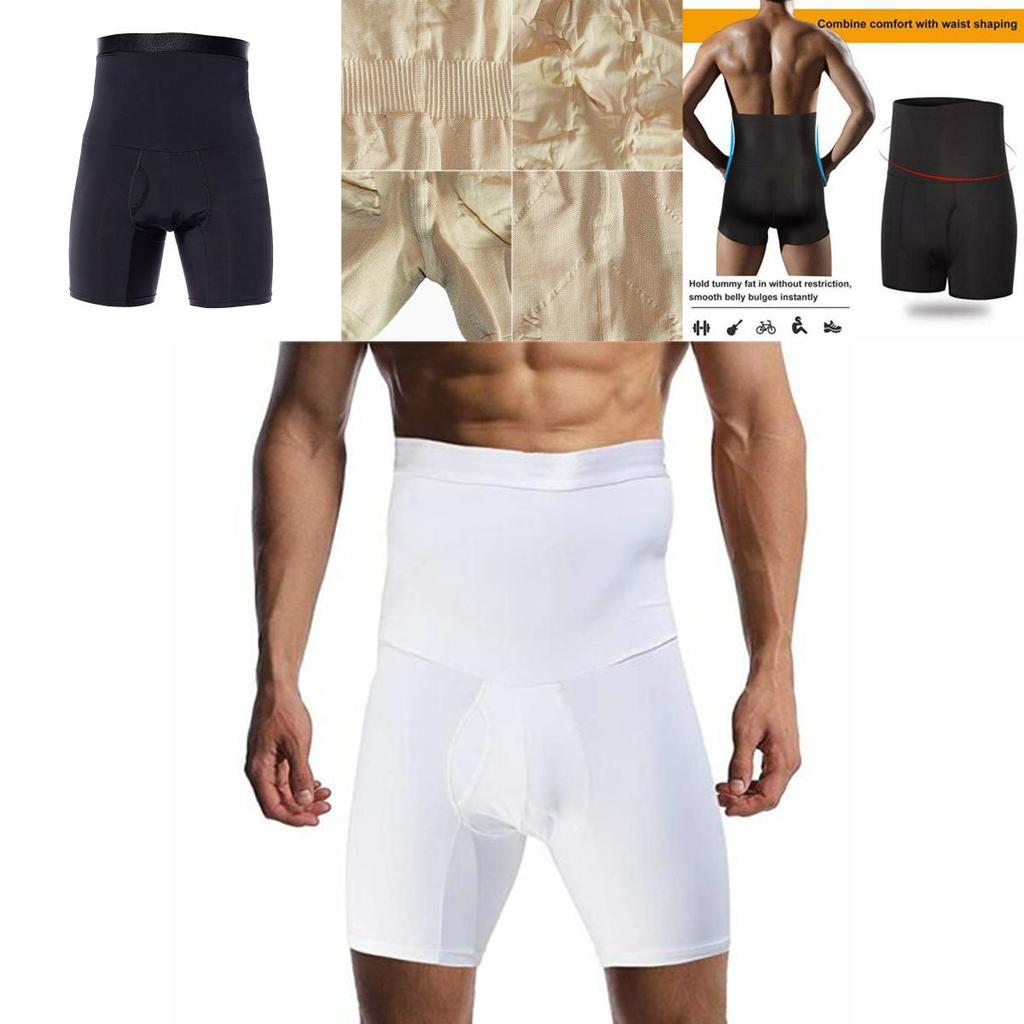 High Waist Men's Body Shaper Tummy Control Shorts Featuring Flexible And Quick Dry Fabric For Everyday Use