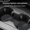 CRW1 Carbon Fiber Car Cup Coasters Anti-Slip Waterproof Dustproof Cup Mat For Mercedes Benz C E S Class GLC GLB GLE GLS E300L sticker
