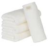 Towel Laboratory Large Face Set of JapanTechnology [Volume Rich] #003 Towels, White, 4, Hotel-Quality, Thick, Fluffy, High-Absorbency, Durable, 100%