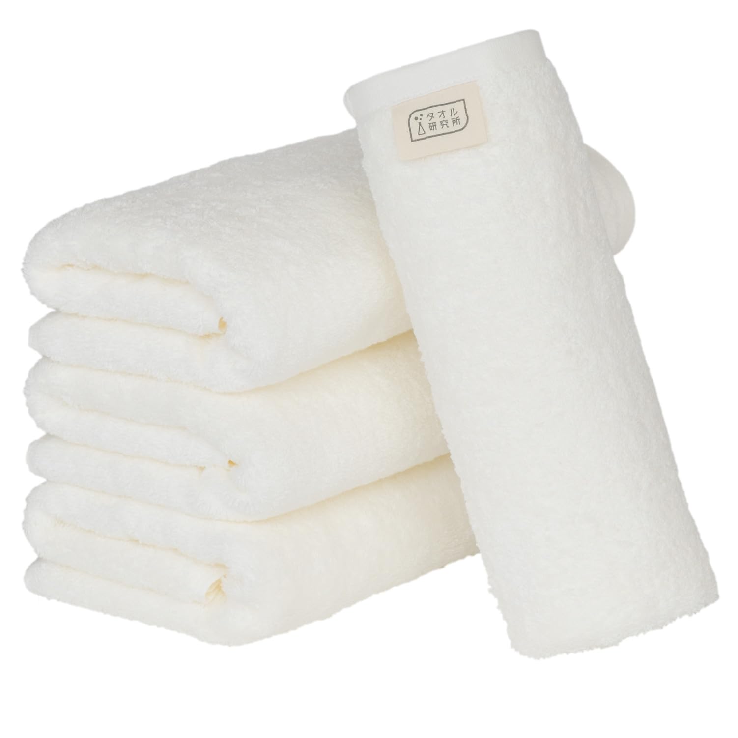 

Полотенце Лаборатория Большое Лицо Набор ЯпонияТехнологии [Объемный] #003 Полотенца, Белый, 4, Гостиничного Качества, Толстые, Пушистые, Высокая Впитываемость, Прочные, 100%