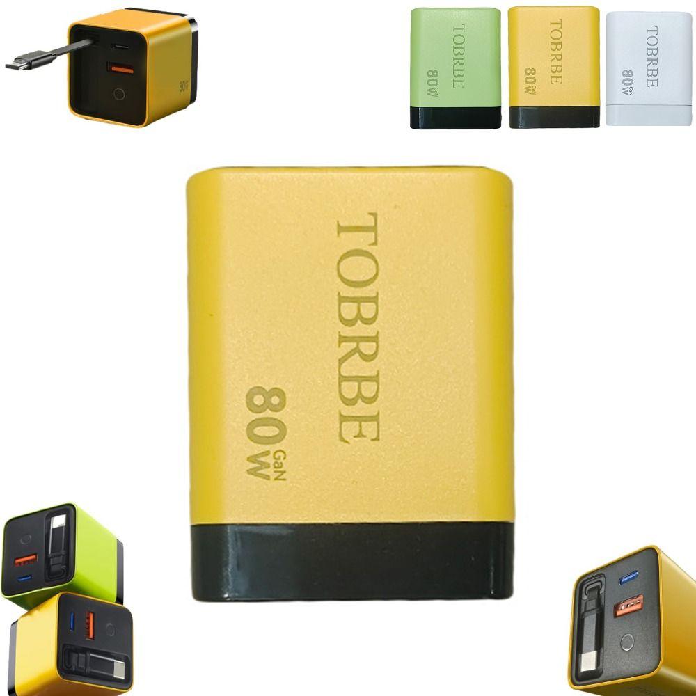 80w GaN Charger Retractable Laptops Charger New Phone Charger  for Phone, Laptops