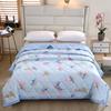 INS Skin-Friendly Washable Cotton Summer Quilt - Brushed Flannel Cooling Blanket for Dorms