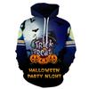 Autumn 3D Horror Pattern Printed Hoodies Fashionable Casual Sports Long Sleeved Men's Hooded Sweatshirts
