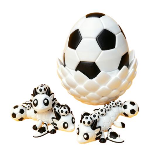 

Sports Ball Dragon Egg Toy with Articulated Dragon Inside 3D Printed Baseball Football Basketball Volleyball Bowling Egg Dragon Fidget Toy E