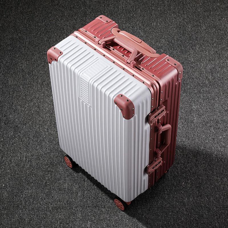 OEING Portable Aluminum Frame Luggage with Universal Wheels