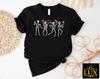 Dancing Skeletons Pink Ribbon Breast Cancer T-Shirt S-5XL