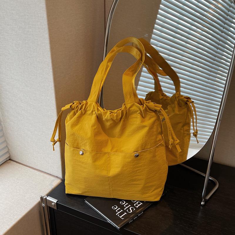

Casual big bag women s new fashionable versatile cloth bag shoulder bag large-capacity class commuter bag жёлтый