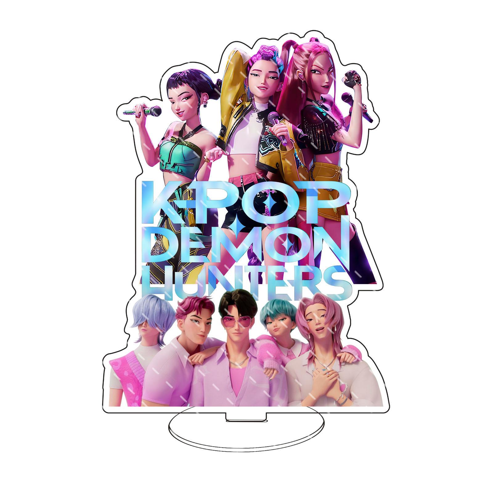 

Аніме K-Pop Мисливці на демонів Акрилова підставка Настільний декор Мультяшна фігурка Румі Міра Зої Sussy Dolls Шанувальники Креативний подарунок