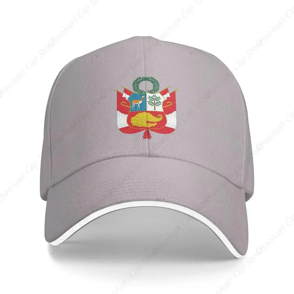 Peru National Emblem Hat Support Peru Coat of Arms Baseball Cap Peruvian Hat for Women Unisex Adjustable Hats