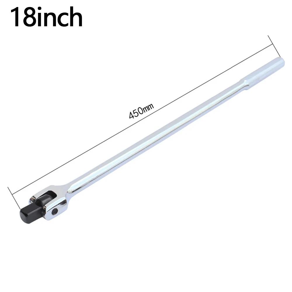 

1/2 приводной гаечный ключ с удлинителем 10/15/18 дюймов, гибкая головка Cr-V на 180 градусов и гравированная нескользящая ручка, ремонтные инструменты