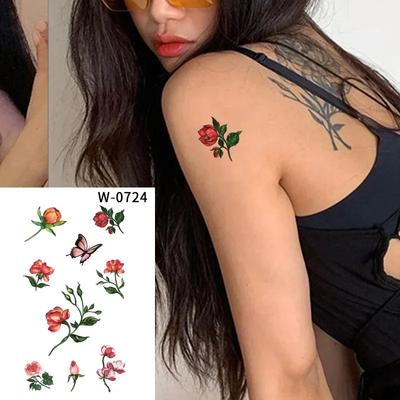Adesivo per tatuaggio temporaneo impermeabile e duraturo, adesivi per tatuaggi estivi, tatuaggi da festa, tatuaggi da cartone animato, polso, piede, mano, per uomini, donne, ragazze sexy