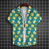 Camisa Hawaiana para Hombre Camisas de Manga Corta Estampadas 3D de Cerveza Camisa para Fiesta de Cerveza Camisetas Camisetas Casuales de Verano Ropa Holgada Oversize para Hombre