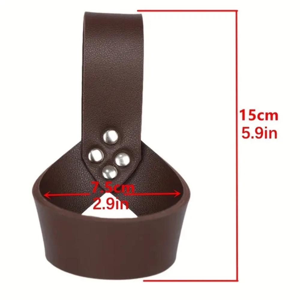 Medieval Knight Viking Sword Sheath PU Leather Scabbard Rapier Ring Sword Dagger Holder Scabbard Halloween Cosplay Props