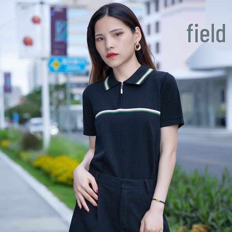 

Anlom Women s Silk Blend Classic Casual Short-Sleeve Knit Tee L (95)